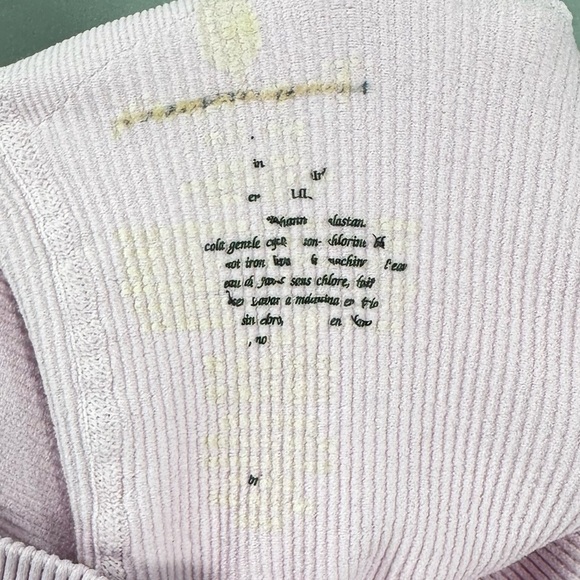 Free People Movement light pink ribbed high waisted leggings size S - Picture 4 of 4